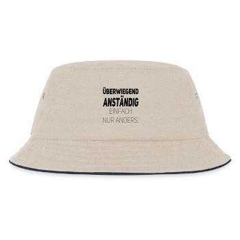 Anständig einfach nur anders - Kinder Bucket Hat - Natur/Navy - Vorne