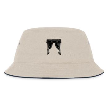 Vorhänge Theater oder Geschäft - Kinder Bucket Hat - Natur/Navy - Vorne