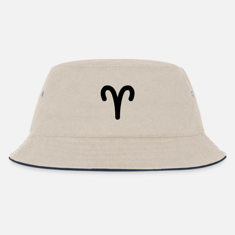 Widder Sternzeichen Widder - Kinder Bucket Hat - Natur/Navy