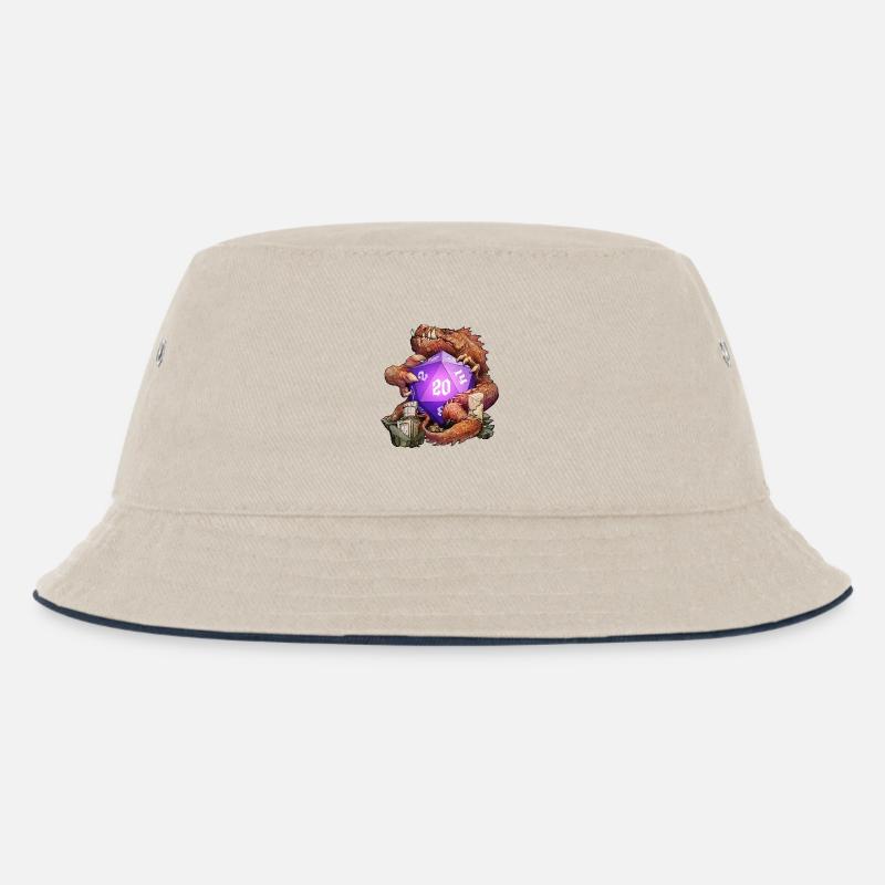 Die Drachenrolle - Kinder Bucket Hat - Natur/Navy