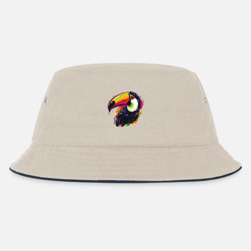 Tukan - Kinder Bucket Hat - Natur/Navy