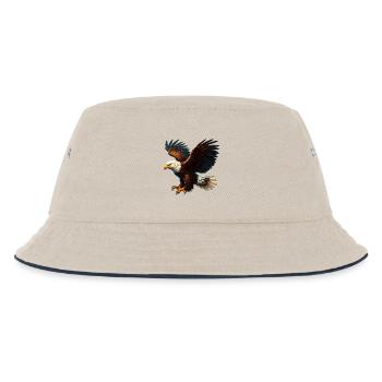 Eagle - Kids’ Bucket Hat - ecru/navy - Front