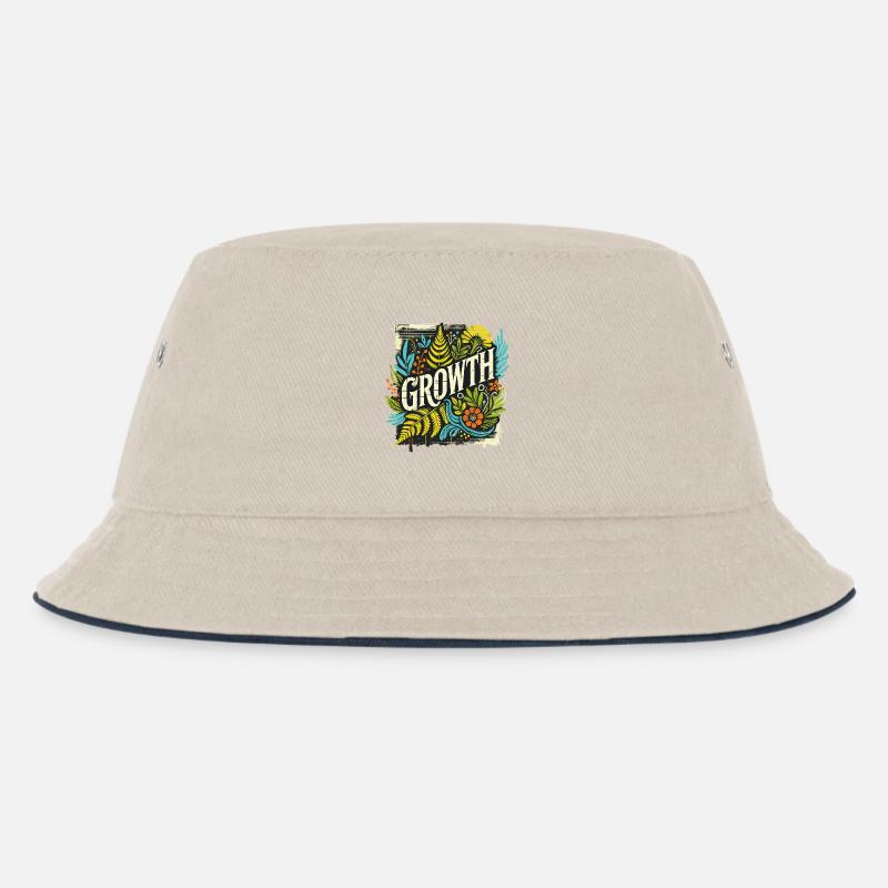Growth - Kinder Bucket Hat - Natur/Navy