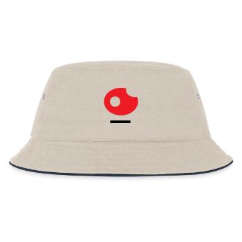 26 Kunst - Kinder Bucket Hat - Natur/Navy - Vorne