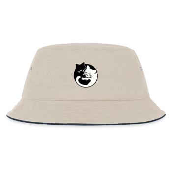 Chats Yin-Yang - Bob Enfant - blanc cassé/bleu marine - Devant
