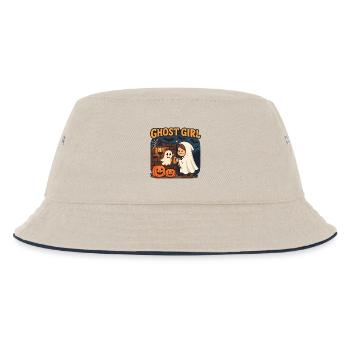 Fille fantôme Halloween - Bob Enfant - blanc cassé/bleu marine - Devant