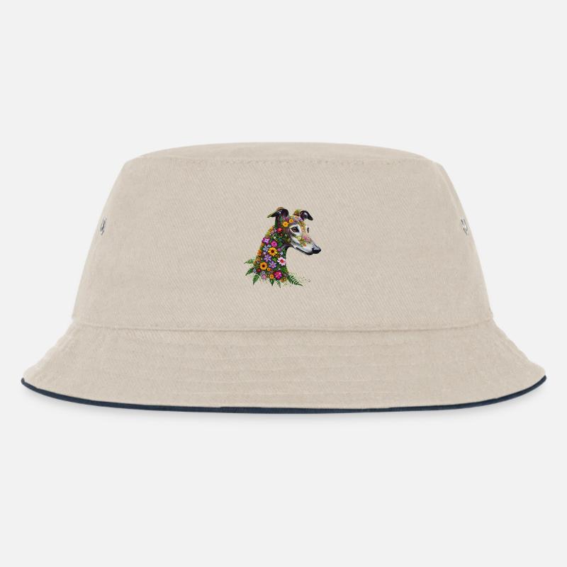 Galgo Wildblumen Nr1 - Kinder Bucket Hat - Natur/Navy