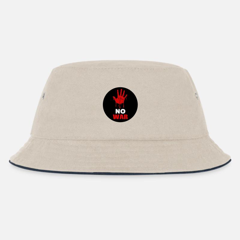 Kein Krieg - Kinder Bucket Hat - Natur/Navy