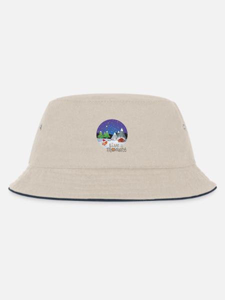 Winterzauber Christmas - Kinder Bucket Hat - Natur/Navy