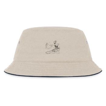 Sommets alpins avec chèvre - Bob Enfant - blanc cassé/bleu marine - Devant