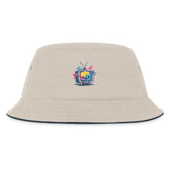 Kunterbunter TV-Kumpel - Kinder Bucket Hat - Natur/Navy - Vorne