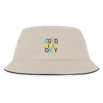 Bonnes Vibrations Uniquement ! - Kids’ Bucket Hat - ecru/navy - Front