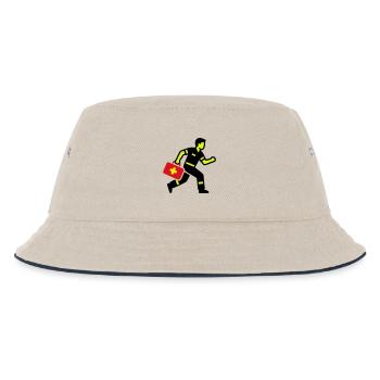 Paramedic Emergency Doctor Emergency Kit - Kids’ Bucket Hat - ecru/navy - Front