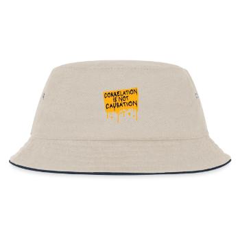Correlation Is Not Causation Nerd Wissenschaft - Kinder Bucket Hat - Natur/Navy - Vorne