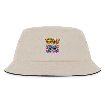 Total 80s Rewind - Kinder Bucket Hat - Natur/Navy - Vorne