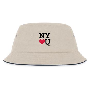 New York liebt Sie von wam - Kinder Bucket Hat - Natur/Navy - Vorne