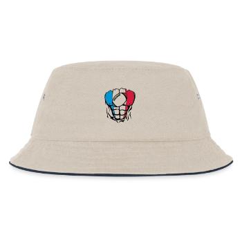 rugby2 france corps muscle drapeau - Bob Enfant - blanc cassé/bleu marine - Devant