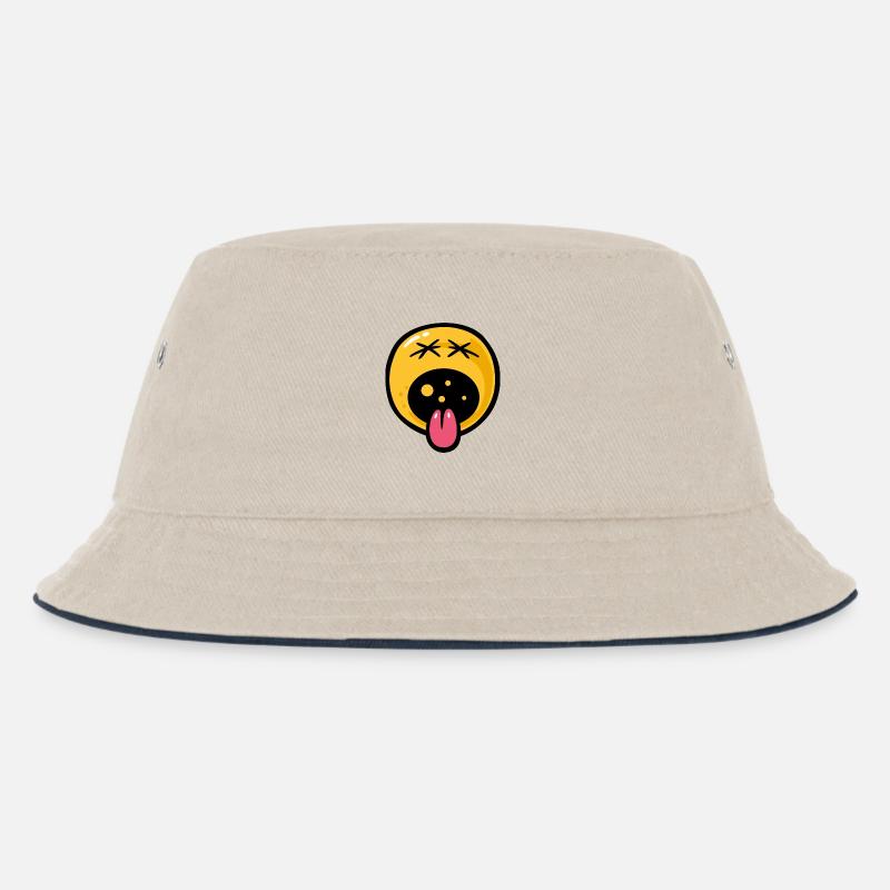 Smiley distaste - Kinder Bucket Hat - Natur/Navy
