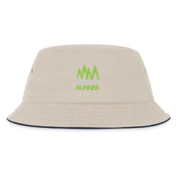 Ultra Trail Runner - Kids’ Bucket Hat - ecru/navy - Front