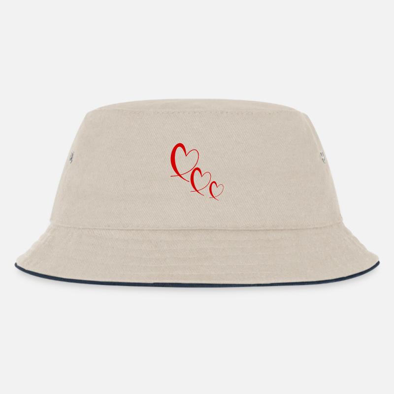 FESTA DELLA MAMMA. CUORE. BUON COMPLEANNO. MAMMA - Cappello alla pescatora per bambini - naturale/navy