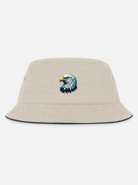 Adler - Kinder Bucket Hat - Natur/Navy