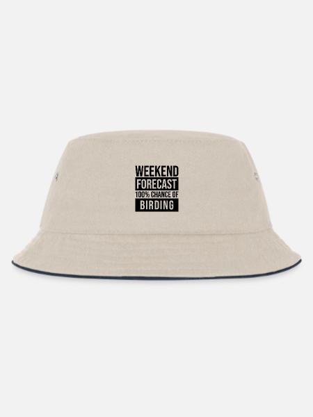 Birder Birder Birder - Kinder Bucket Hat - Natur/Navy