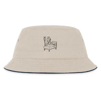 klinik hunde krankenpflege dog edition - Kinder Bucket Hat - Natur/Navy - Vorne