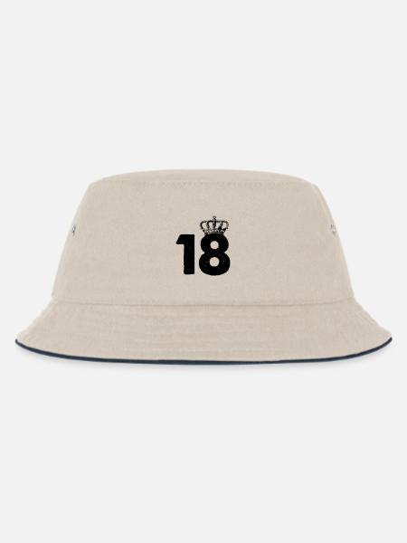 18 Krone - Kinder Bucket Hat - Natur/Navy