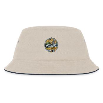 Mittelalter kein WLAN lustiger Spruch - Kinder Bucket Hat - Natur/Navy - Vorne