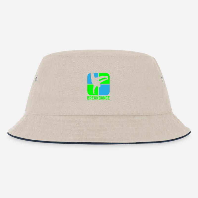Breakdance - Kinder Bucket Hat - Natur/Navy