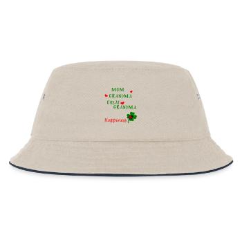 Mom  Grandma - Kinder Bucket Hat - Natur/Navy - Vorne