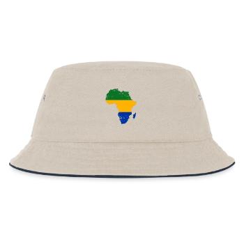 Gabon_Flagge_Afrika_used - Bob Enfant - blanc cassé/bleu marine - Devant