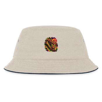 Ride of No Return - Kinder Bucket Hat - Natur/Navy - Vorne