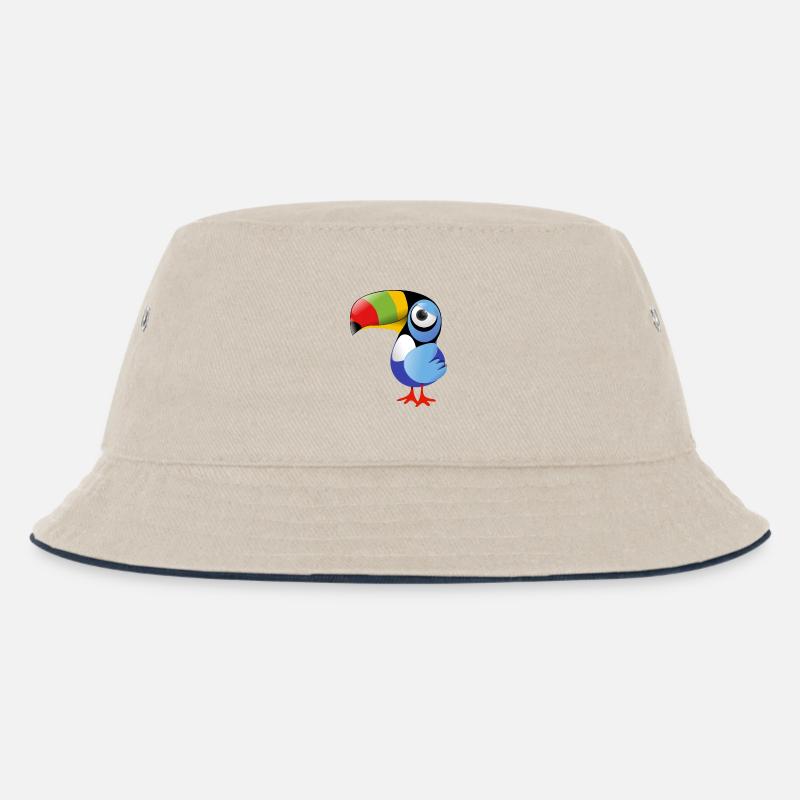 Tukan - Kinder Bucket Hat - Natur/Navy
