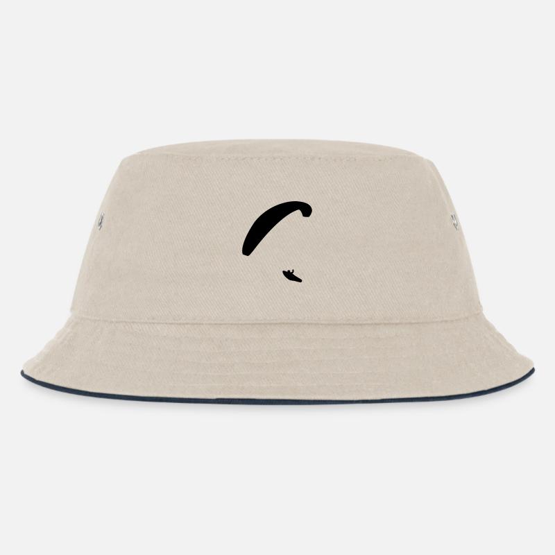Gleitschirm Paragleiter - Kinder Bucket Hat - Natur/Navy