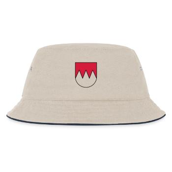 Franken - Wappen - Kinder Bucket Hat - Natur/Navy - Vorne