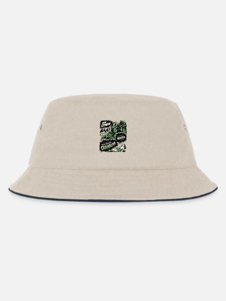 The Killer Creature Hollywood Show - Kinder Bucket Hat - Natur/Navy