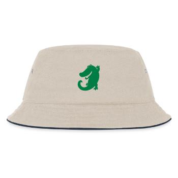 krokodil - Kinder Bucket Hat - Natur/Navy - Vorne