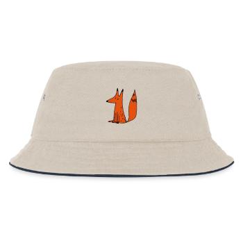 Renardrouxmam - Kinder Bucket Hat - Natur/Navy - Vorne