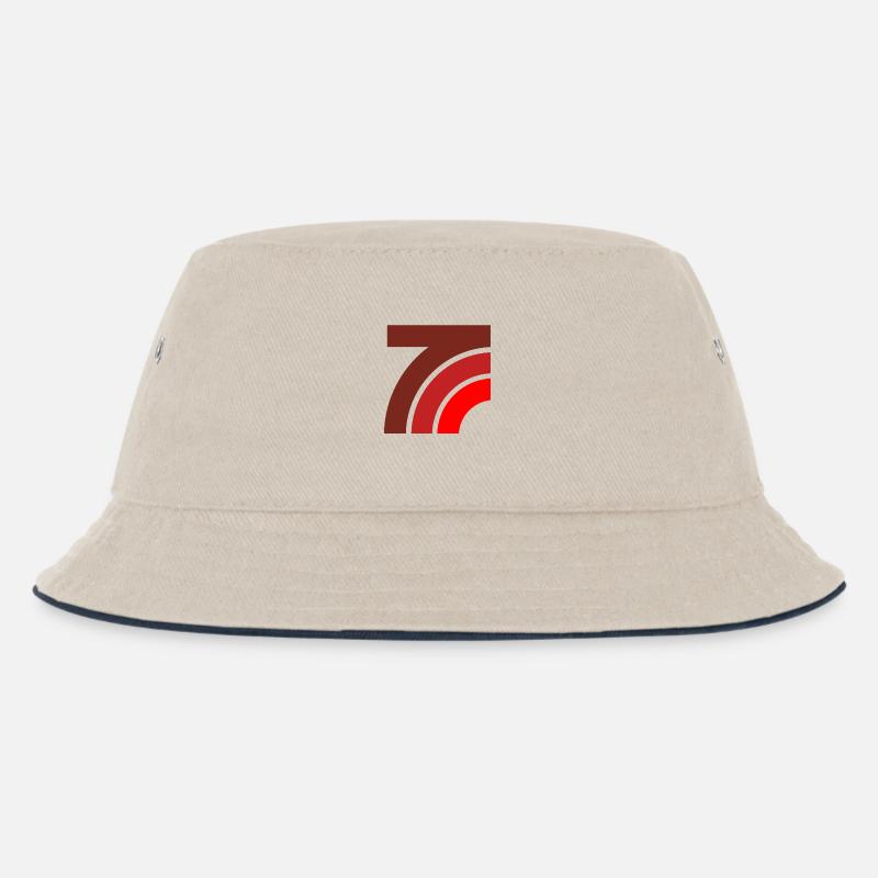 grafic curves - Kinder Bucket Hat - Natur/Navy