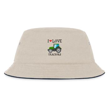 J'AIME TRACTEURS - Bob Enfant - blanc cassé/bleu marine - Devant