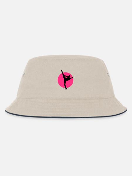 eiskunst_d_2c - Kinder Bucket Hat - Natur/Navy