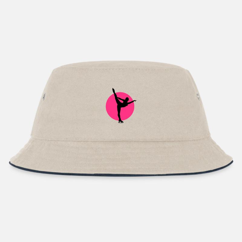 eiskunst_d_2c - Kinder Bucket Hat - Natur/Navy