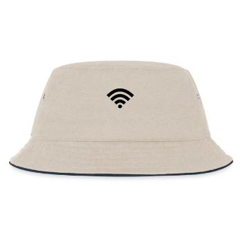 WLAN Internet WIFi Nerd Geek Cadeau Design - Bob Enfant - blanc cassé/bleu marine - Devant