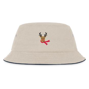 RENTIER - Kinder Bucket Hat - Natur/Navy - Vorne