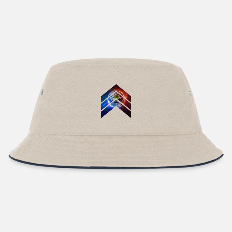 Earth Galaxy - Kinder Bucket Hat - Natur/Navy