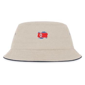 Roots roots flag homeland country north korea png - Kids’ Bucket Hat - ecru/navy - Front