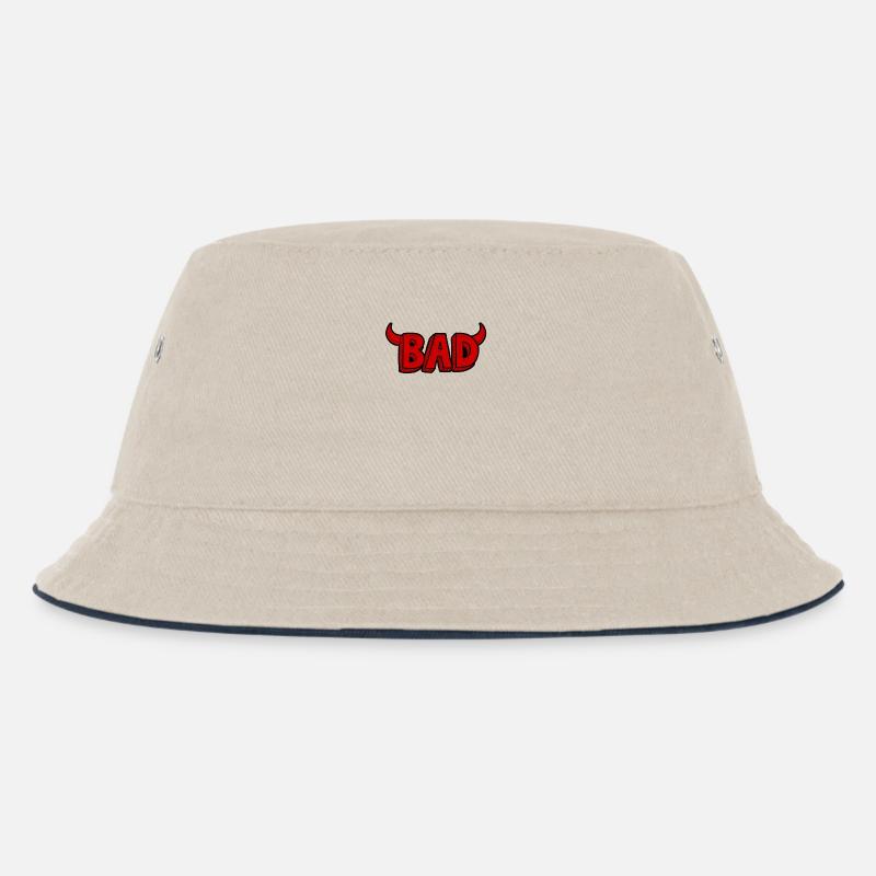 Bad or evil - Kids’ Bucket Hat - ecru/navy