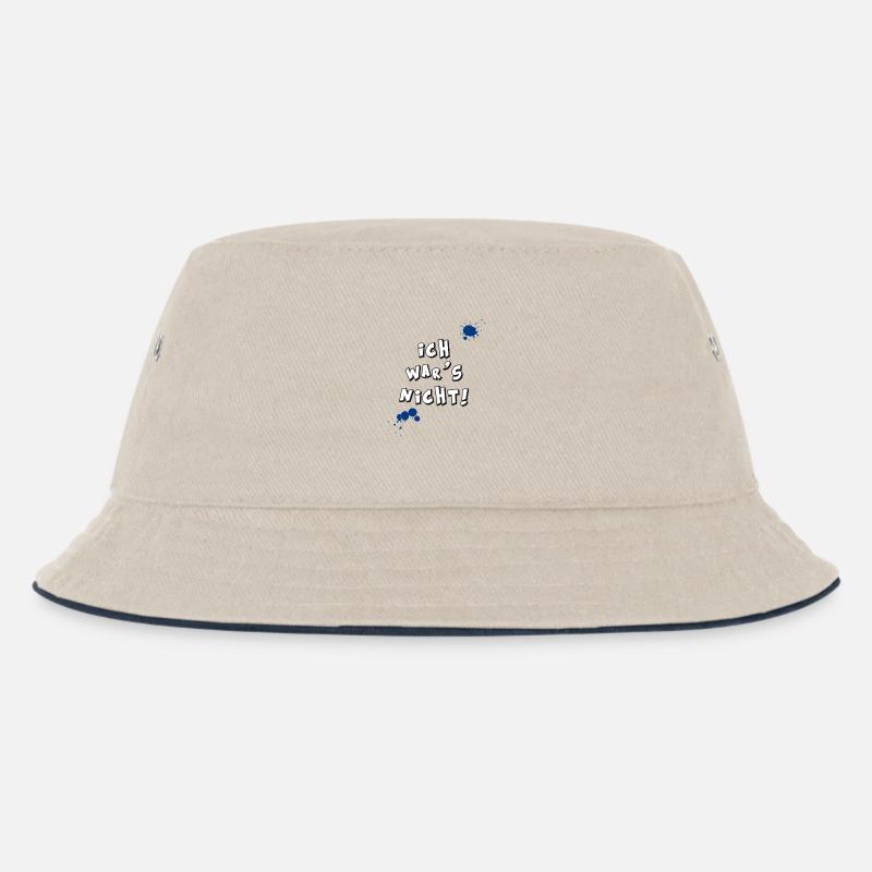 ich wars nicht kinder frech unschuldig fun fleck - Kinder Bucket Hat - Natur/Navy