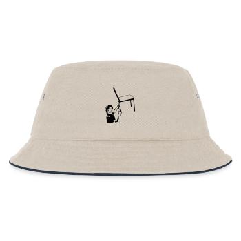 Stuhltanz - Schatzi schenk mir ein Foto - Kinder Bucket Hat - Natur/Navy - Vorne